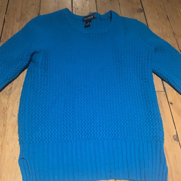 🧊💯% CASHMERE Holt renfrew Blue cashmere sweater - Picture 4 of 4